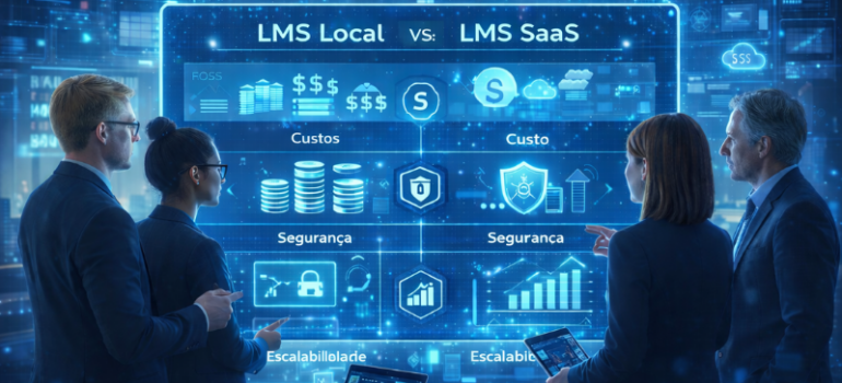 LMS Local vs SaaS: Comparativo Completo Qual Escolher?